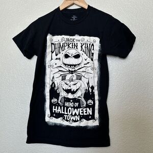Disneys Nightmare Before Christmas T-shirt XS Jack Pumpkin King Halloween Town